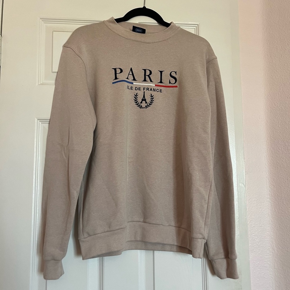 Neutral Paris Crew Neck Sweater (Made in Europe)